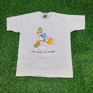 Vintage Funny Baseball Duck Shirt Medium 19x24 Quack-Of-The-Bat